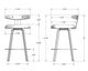 Amisco Customizable Asher Swivel Counter Stool-5