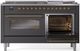 Ilve® Nostalgie II Series 60" Graphite Matte Pro Style Dual Fuel Range-3