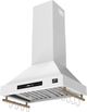 FORNO® Venezia Series Alta Qualita 30" White Wall Mounted Range Hood-1