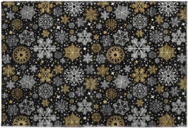 Dalyn™ Rug Company Merry & Bright MY25 Black 5'x8' Area Rug-1