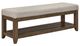 Liberty Furniture Shaker Lakes Harvest Brown/Taupe Upholstered Dining Bench-0