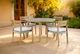 New Classic® Home Furnishings Arden Brown/Natural Fabric/Wicker Outdoor Patio Dining Arm Chair-1