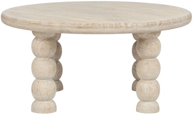 Classic Home Adir Cream Round Coffee Table-2