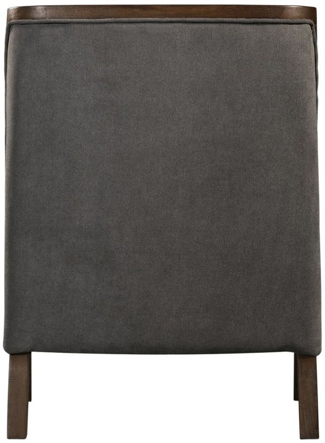 Elements International Hopkins Columbia Charcoal/Brown Accent Chair-3