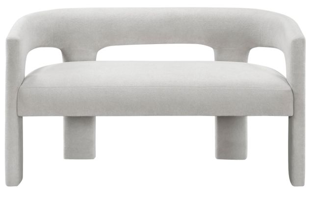 Homelegance® Marais Light Gray Dining Bench-2