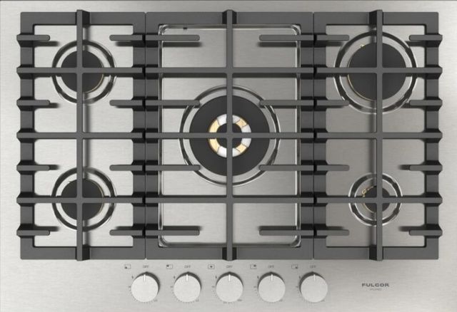 Fulgor Milano® Matteo 400 Series 30" Brushed Stainless Steel Gas Cooktop-0