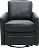 Leather Italia™ Georgetowne Turner Forest Green Swivel Glider Chair-0