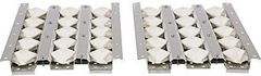 Coyote® Outdoor Living 2 Piece 50" Stainless Steel Ceramic Briquette Flame Tamer Set
