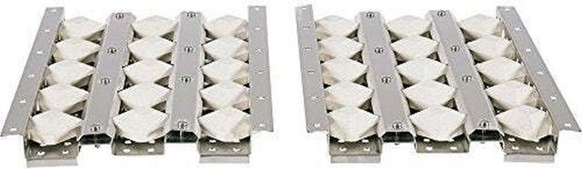 Coyote® Outdoor Living 2 Piece 50" Stainless Steel Ceramic Briquette Flame Tamer Set