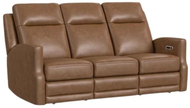 Flexsteel® Maxwell Cedar Power Reclining Sofa with Power Headrests and Lumbar-0