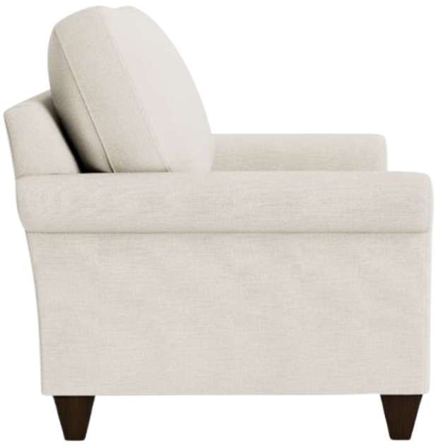Bassett® Furniture Customizable True Custom® Roll Arm Loveseat-2