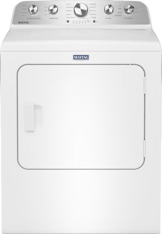 Maytag® 7 Cu. Ft. White Front Load Electric Dryer with Pet Pro Option