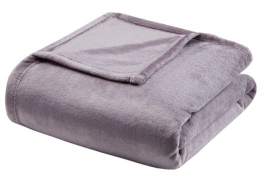 Olliix by Madison Park Microlight Purple King Blanket-0
