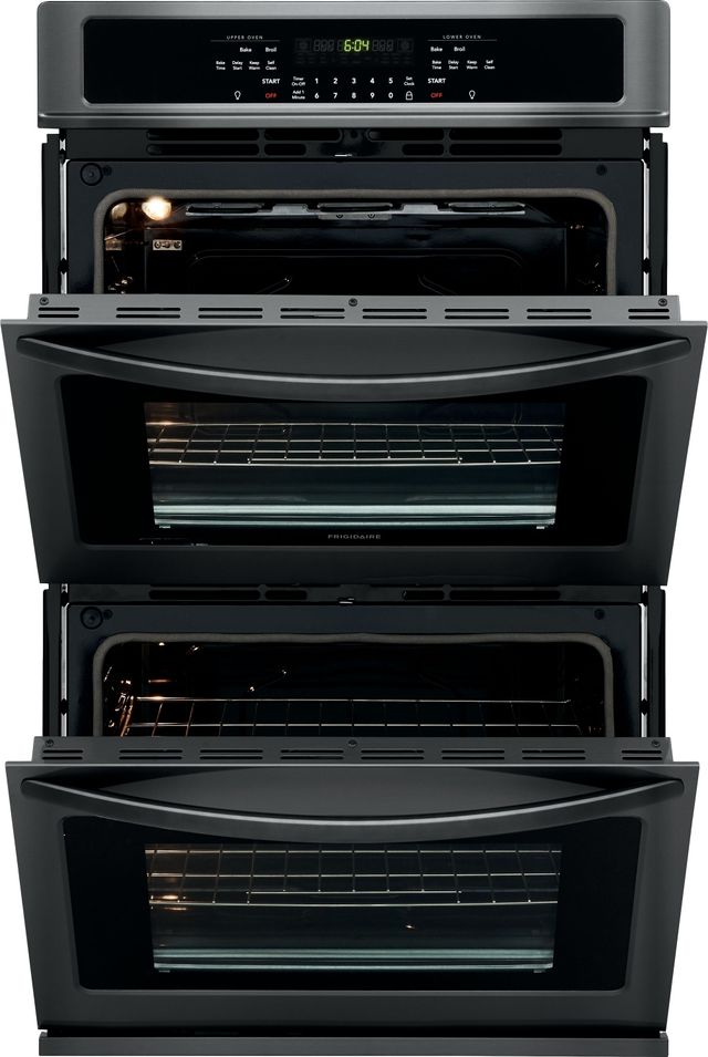 Frigidaire® 30" Black Stainless Steel Electric Built In Double Oven-2