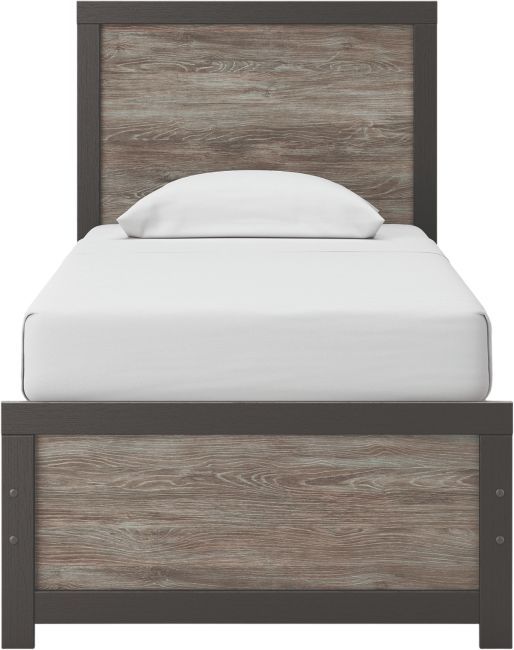 Signature Design by Ashley® Broachmyn Black/Gray Twin Panel Bed-3