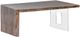 Fairfield® Live Edge Heritage Guanacaste 54" Waterfall Cocktail Table with Acrylic Square Base-0