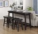 Homelegance® Caspian 4-Piece Black 36" Counter Dining Set-1
