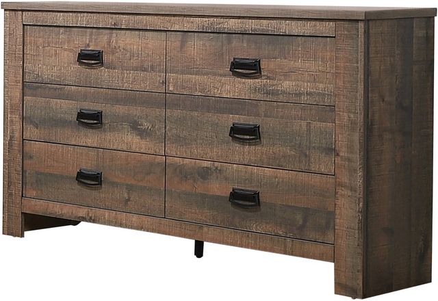 Coaster® Frederick 4-Piece Weathered Oak Queen Bedroom Set-3