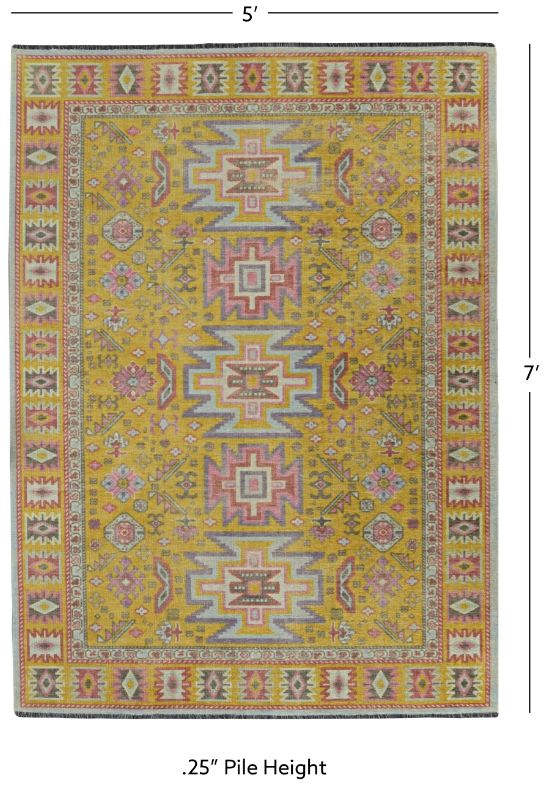 Linon Laurel Sivas 5'x7' Area Rug-2