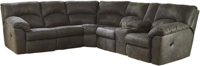 Signature Design by Ashley® Tambo 2-Piece Pewter Reclining Sectional