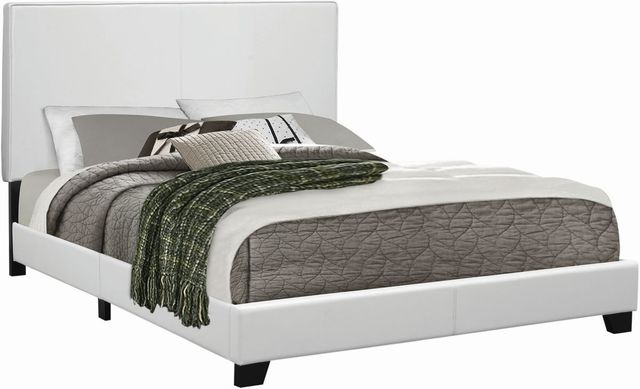 Coaster® Muave White Queen Upholstered Bed-0