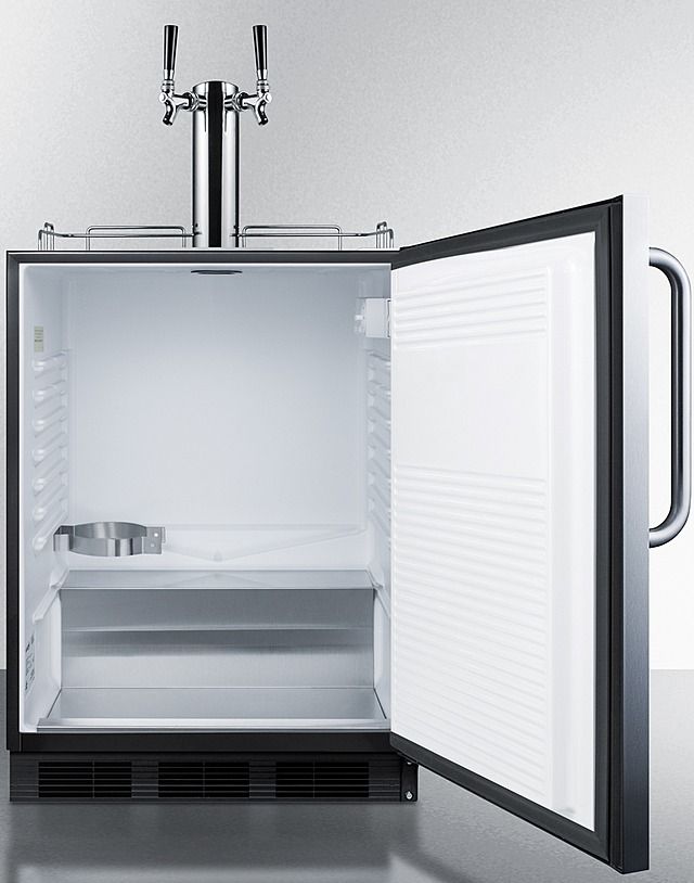 Summit® Commercial Series 5.5 Cu. Ft. Stainless Steel Beer Cooler/Kegerator-2