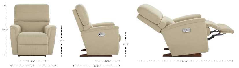 La-Z-Boy® Ava Mineral Leather Power Rocking Recliner with