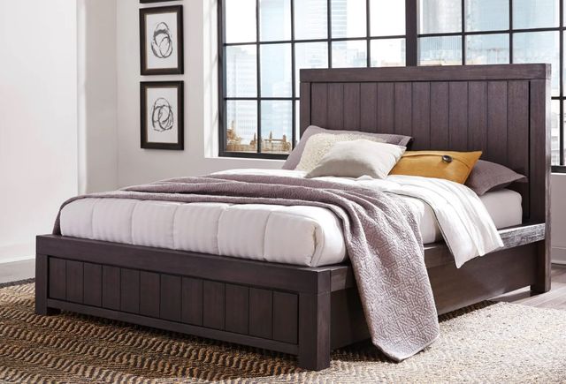 Modus Furniture Heath Basalt Gray Queen Platform Bed-1