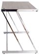ACME Furniture Finis Weathered Oak Writing Desk with Chrome Base-2
