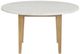 New Classic® Home Furnishings Essence White Marble Round Table Top with Natural Base-2