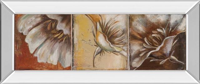 Classy Art The Three Poppies Il by Patricia Pinto Mirror Framed Wall Art-0