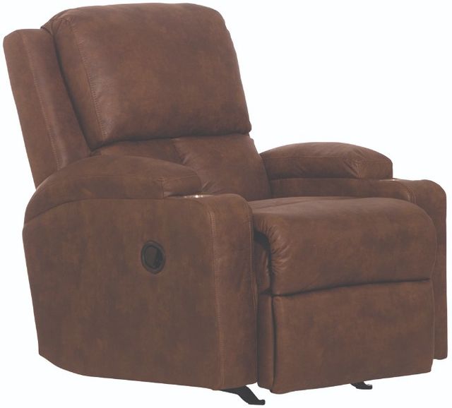 American Wholesale Furniture Kyle Walnut Rocker Recliner-0