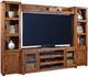 aspenhome® Contemporary Alder Fruitwood Entertainment Wall-0