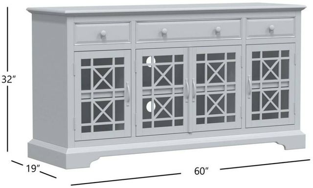 Jofran Inc. Craftsman Earl Gray 60" Media Console-2
