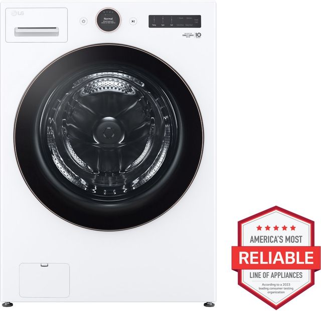 LG White Front Load Washer & Gas Dryer Laundry Pair-3