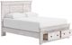 Signature Design by Ashley® Fenderport Whitewash Queen Storage Bed-4