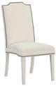 Fairfield® Customizable Entree Dining Empire Tall Back Armless Stack Dining Chair with Linen Legs-0