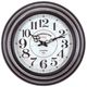 YHD Black/White Iron Wall Clock-0
