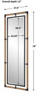Uttermost® Melville Rust Black Tall Mirror-2
