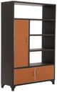 Michael Amini® 21 Cosmopolitan™ 2-Piece Diablo Orange/Umber Bookcase-3