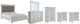 Benchcraft® Kanwyn 6-Piece Whitewash Queen Panel Bed Set-0