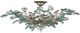 Currey & Company Baobab Clear/Silver Semi-Flush Mount-0