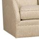 King Hickory Customizable Heather Fabric Swivel Chair-1