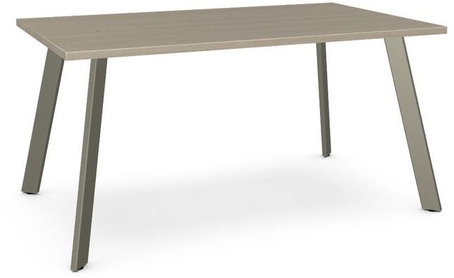 Amisco Customizable Lidya Rectangular Table with 60" Solid Ash Top -0