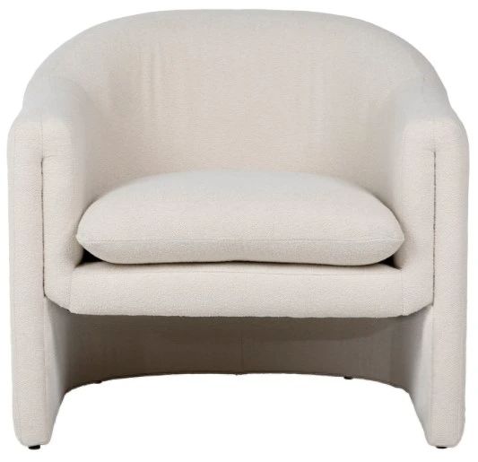 Dovetail Furniture Alda Cream  Accent Chair-1