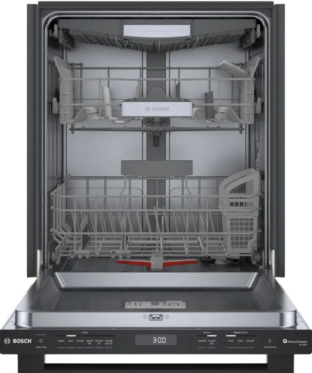 Bosch® 800 Series 24" Black Top Control Built In Dishwasher-2