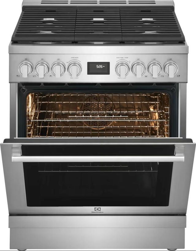 Electrolux 30" Stainless Steel Freestanding Dual Fuel Natural GasRange-4