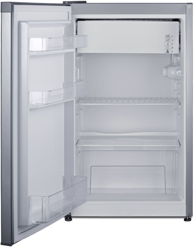 Summit® 19" 3.1 Cu. Ft. Stainless Steel Look Compact Refrigerator with a Freezer Compartment-2