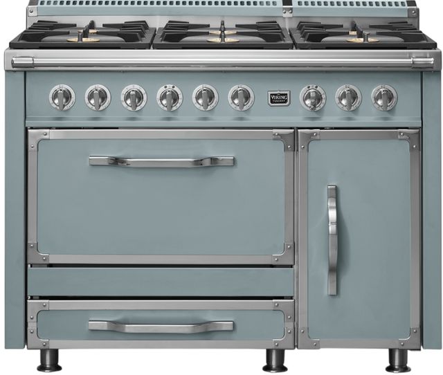 Viking® Tuscany 48" November Sky Pro Style Dual Fuel Range-0