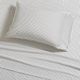 Olliix by Madison Park Essentials Grey Stripe Queen Chambray Sheet Set-1